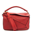 Loewe Cross Body Puzzle - Medium in Red, Leather