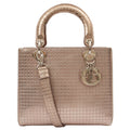 Christian Dior Shoulder Bag Lady Dior Small in Metallic, Leather