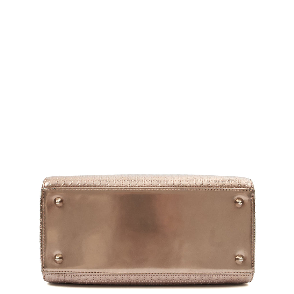 Christian Dior Shoulder Bag Lady Dior Small in Metallic, Leather