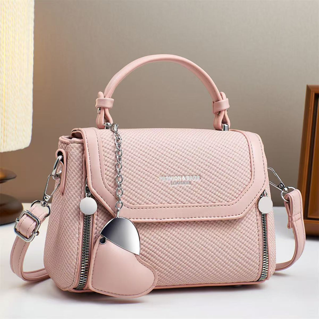New Trendy Single-Shoulder Bag, Soft Leather Women's Crossbody Bag, Lightweight Women's Bag 292-6
