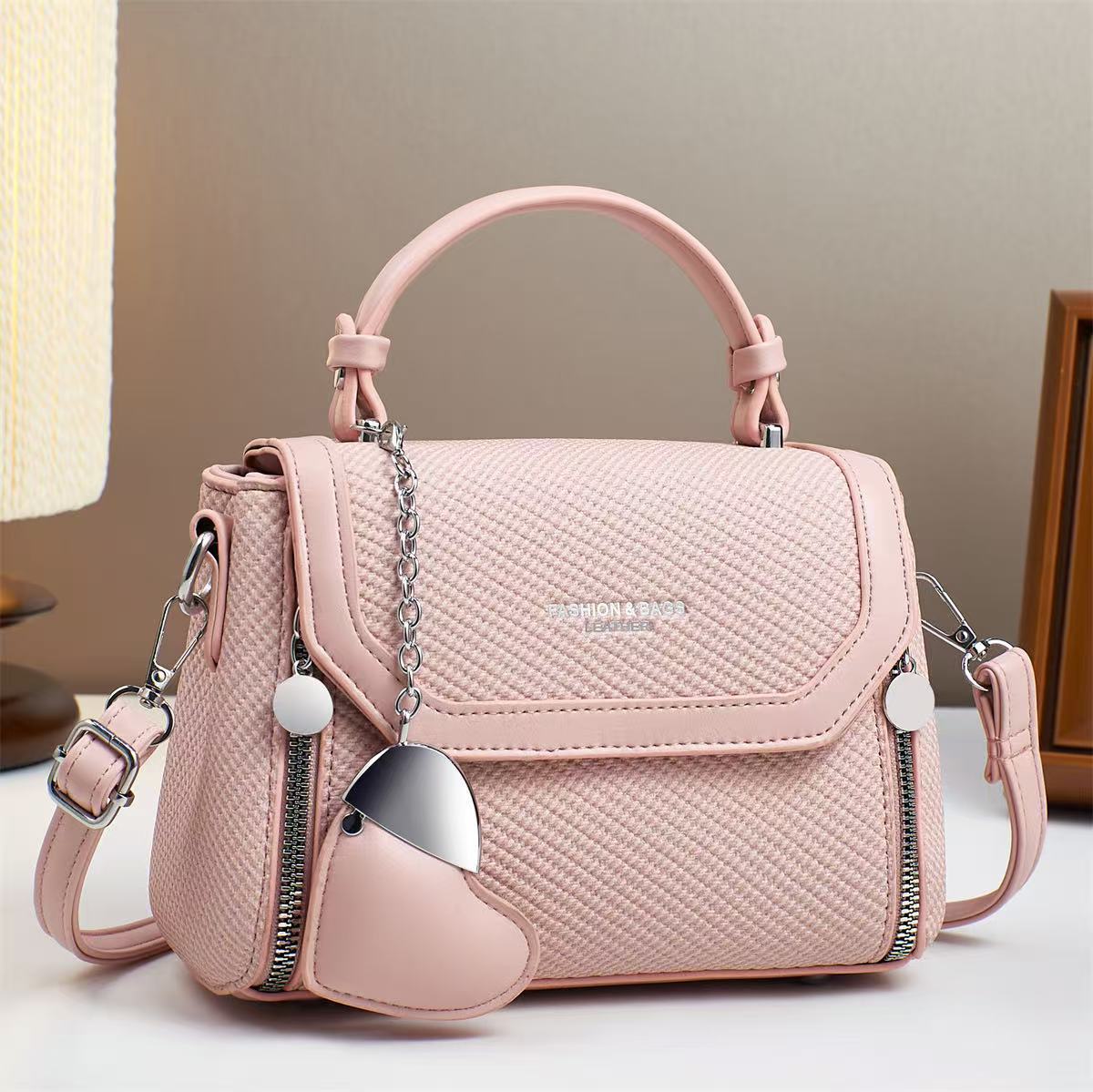 New Trendy Single-Shoulder Bag, Soft Leather Women's Crossbody Bag, Lightweight Women's Bag 292-6