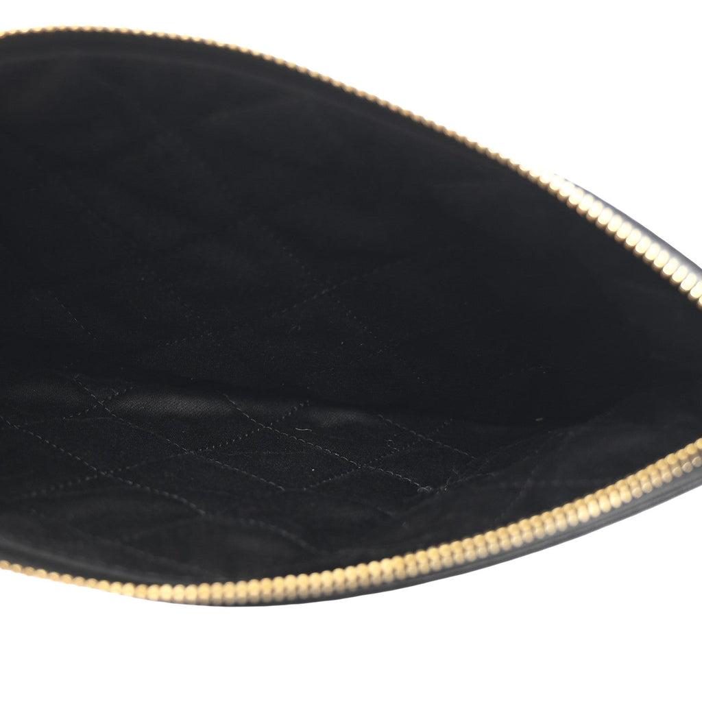 Shiny Calfskin Quilted Small Chanel 22 Black