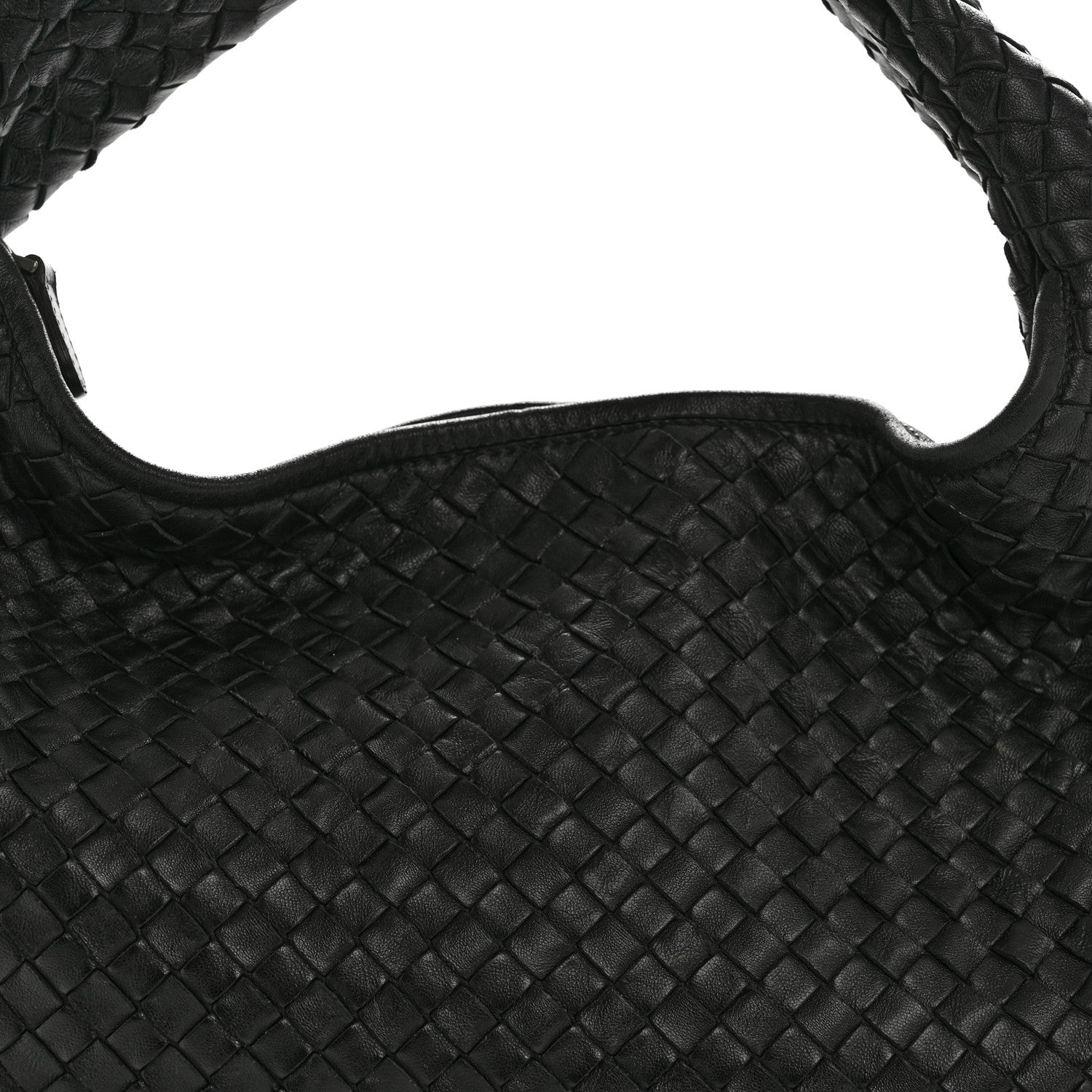 Nappa Intrecciato Medium Veneta Hobo Black