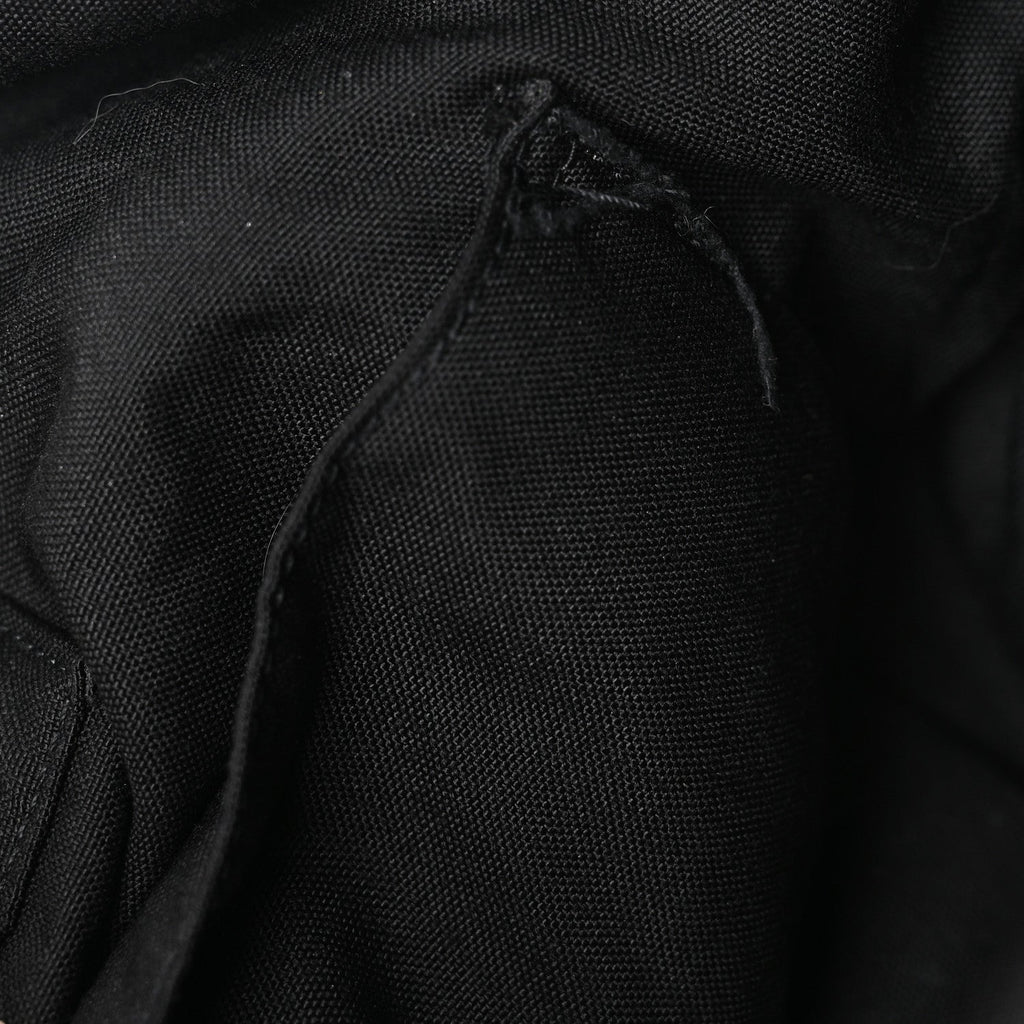 Canvas Signature Embroidered City Backpack Black