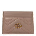 Calfskin Matelasse GG Marmont  Holder Porcelain Rose