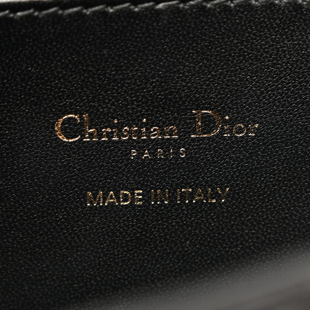 Calfskin Quilted All Over Miss Dior Flap Black