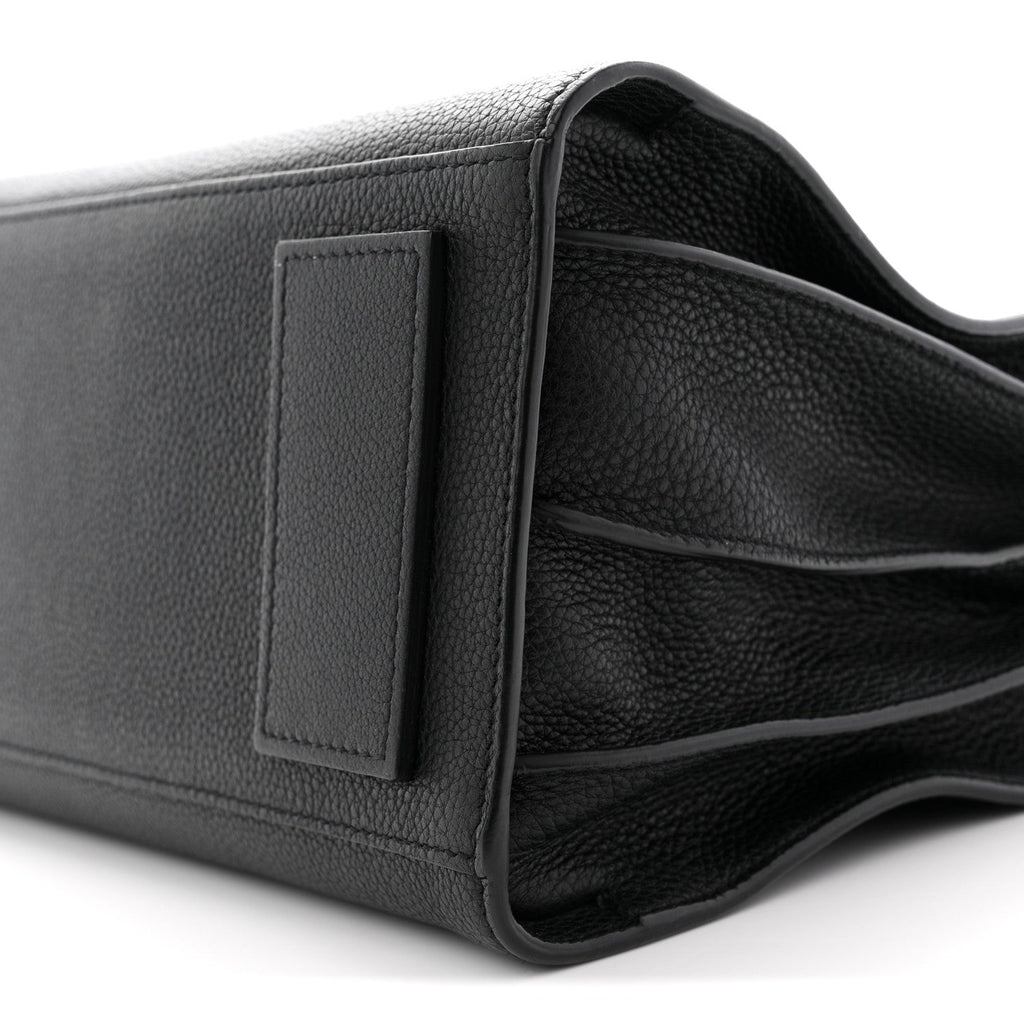 Grained Calfskin Small Supple Sac De Jour Black