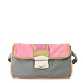 Nylon Vernice Belt Bag Pink Gray