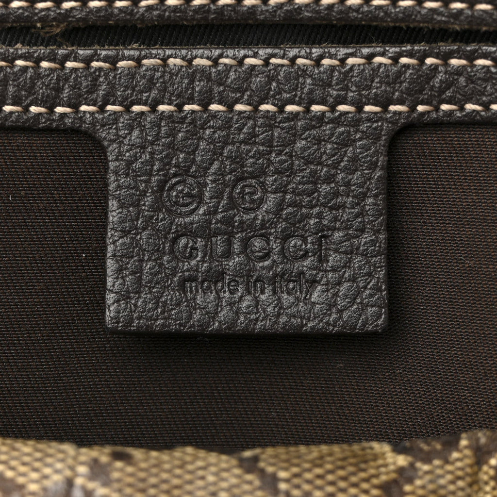 Crystal Monogram Medium Joy Boston Dark Brown