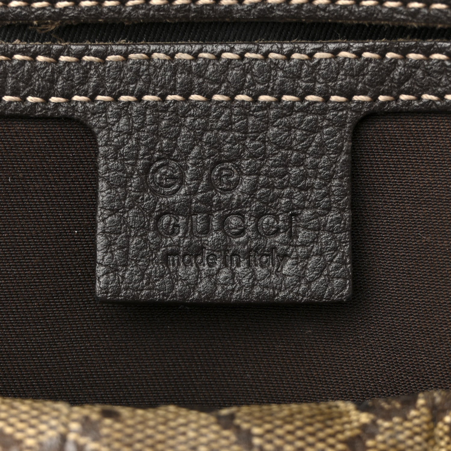 Crystal Monogram Medium Joy Boston Dark Brown