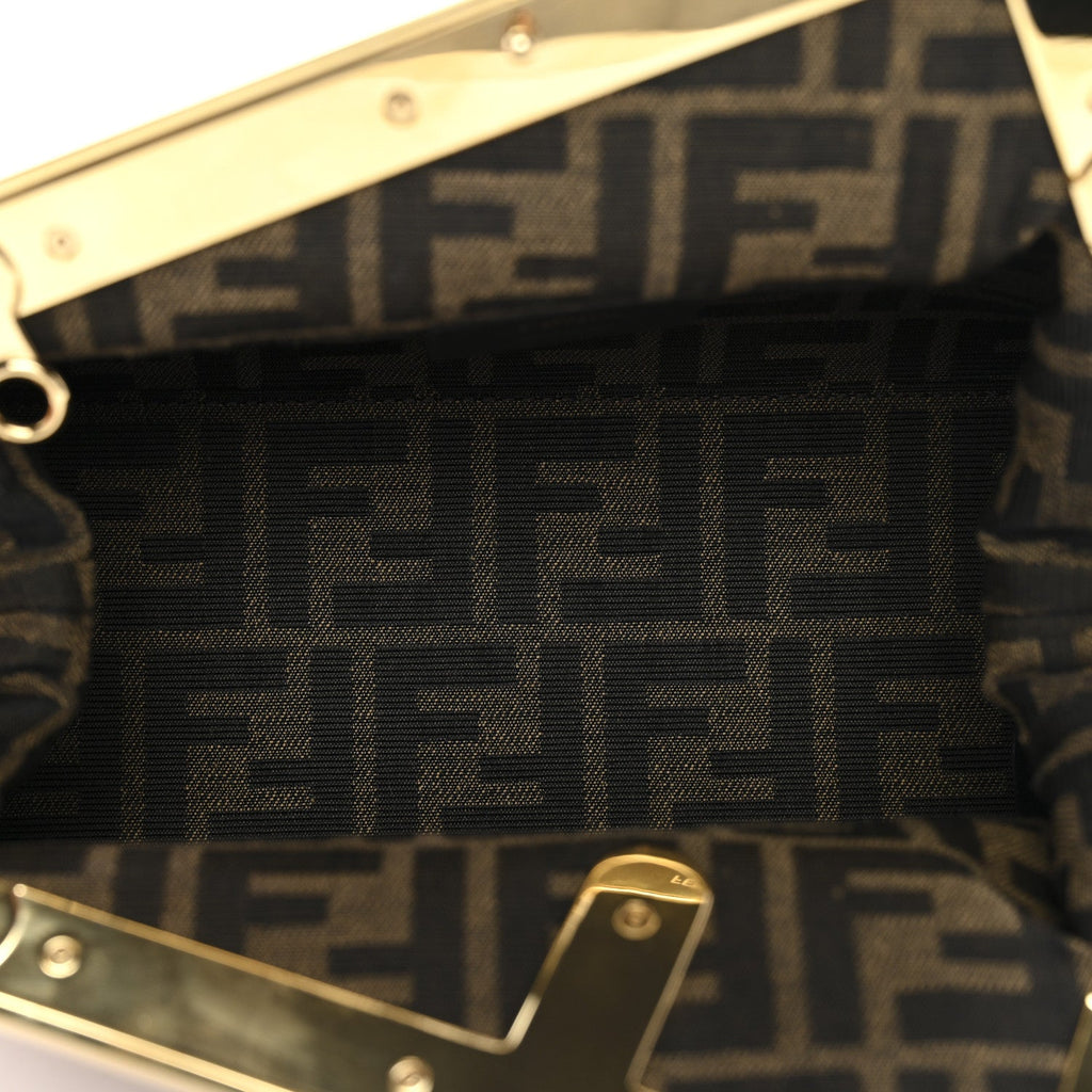 Shiny Nappa Small Fendi First Caramello