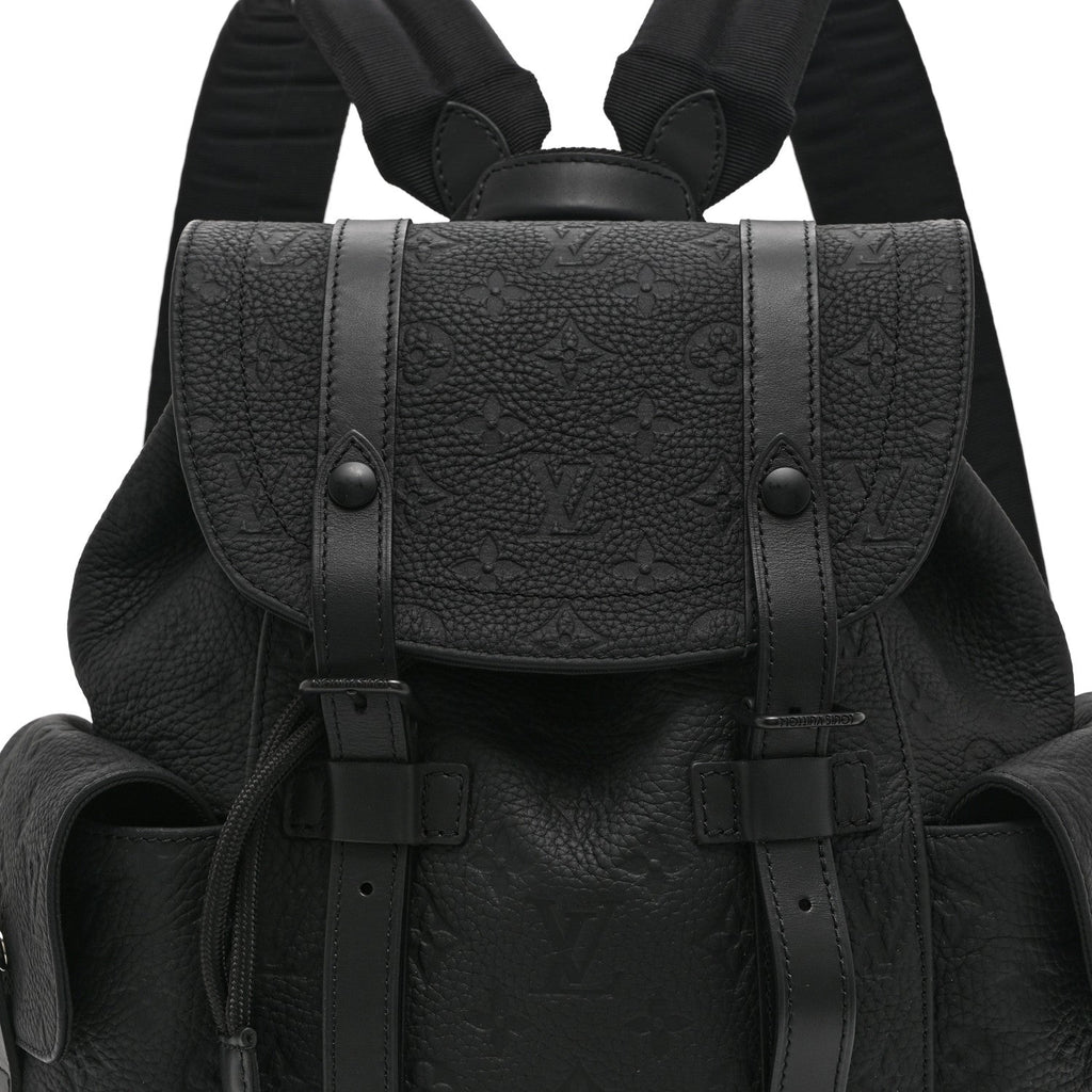 Taurillon Monogram Christopher PM Backpack Black
