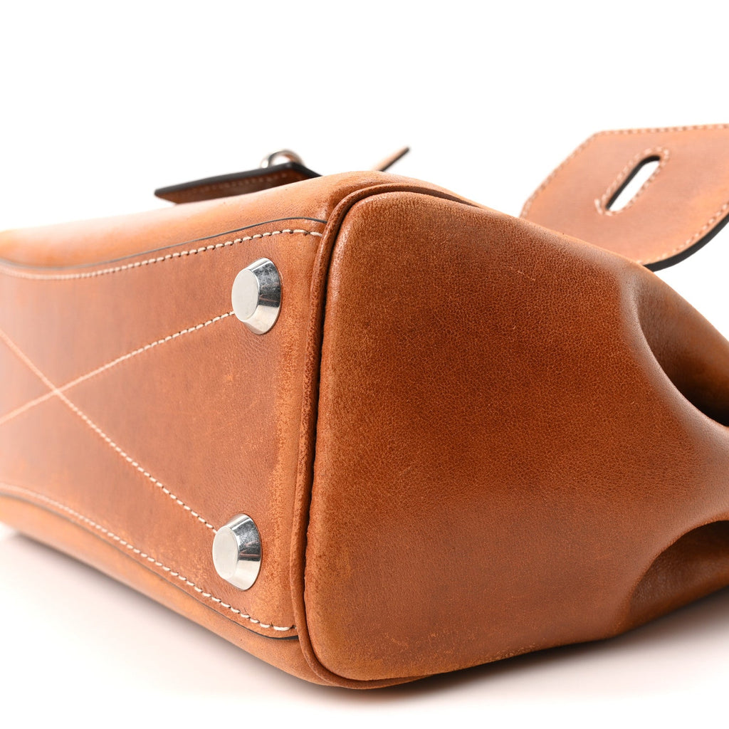 Vegetable Tanned Lambskin Mini Bel Air Carry All Bag Tan Cowboy