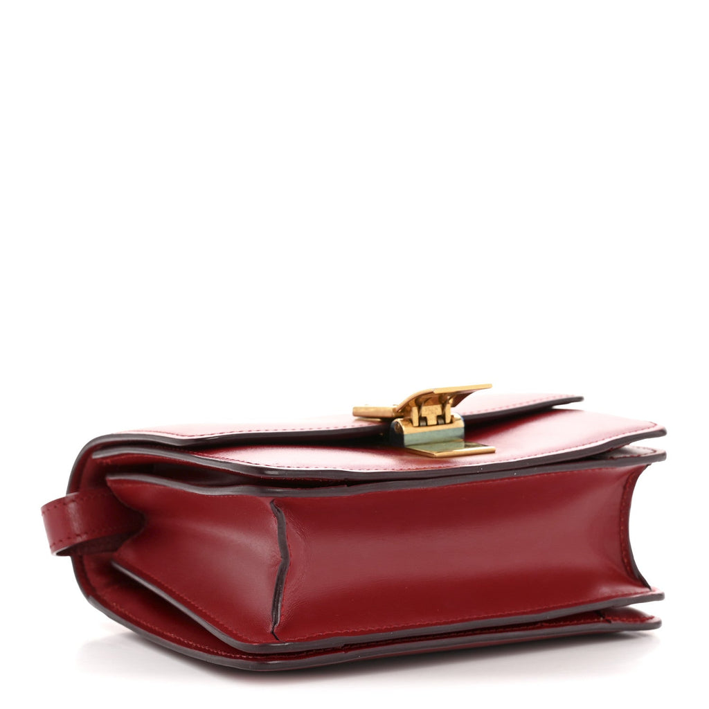 Box Calfskin Small Classic Box Flap Bag Red