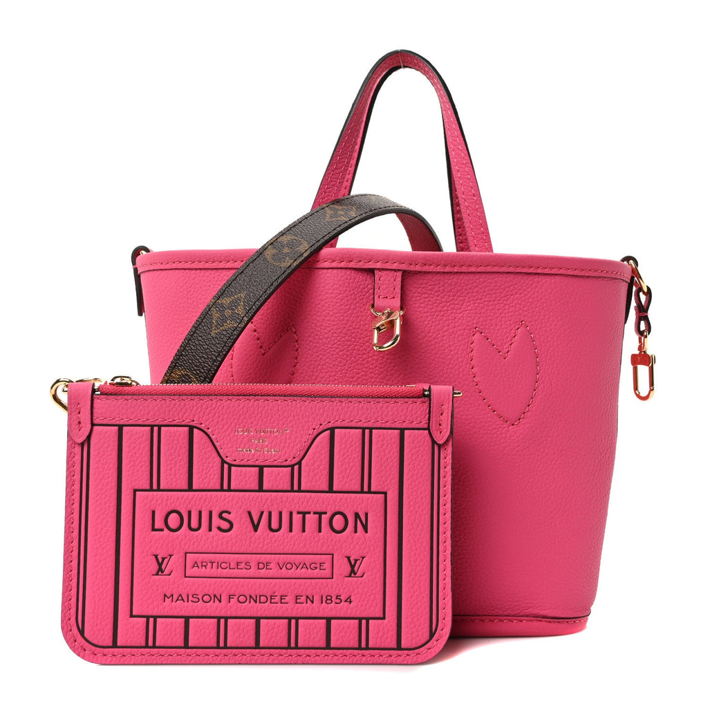 Monogram Neverfull Inside Out Bandouliere BB Rose Pondichery