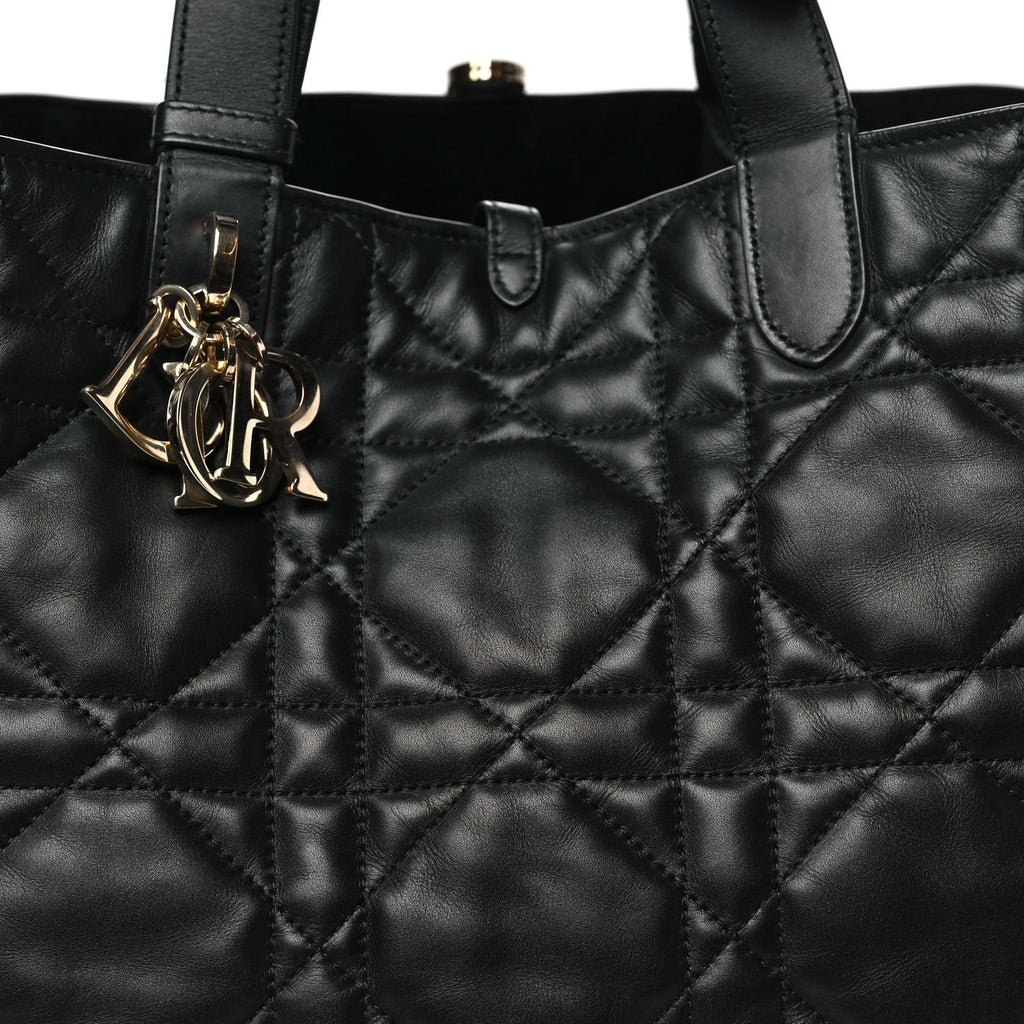Calfskin Macrocannage Large Toujours Black