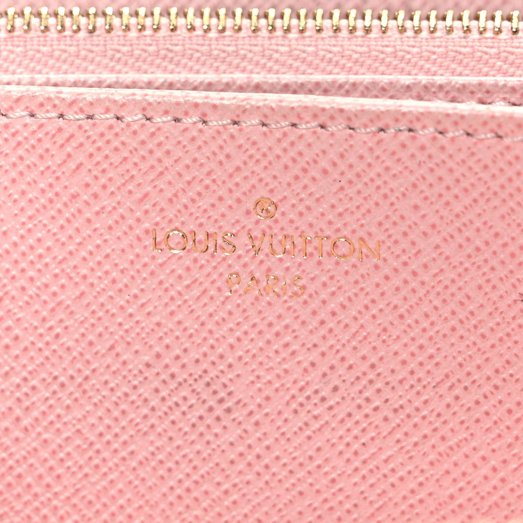 Damier Azur Zippy Wallet Rose Ballerine