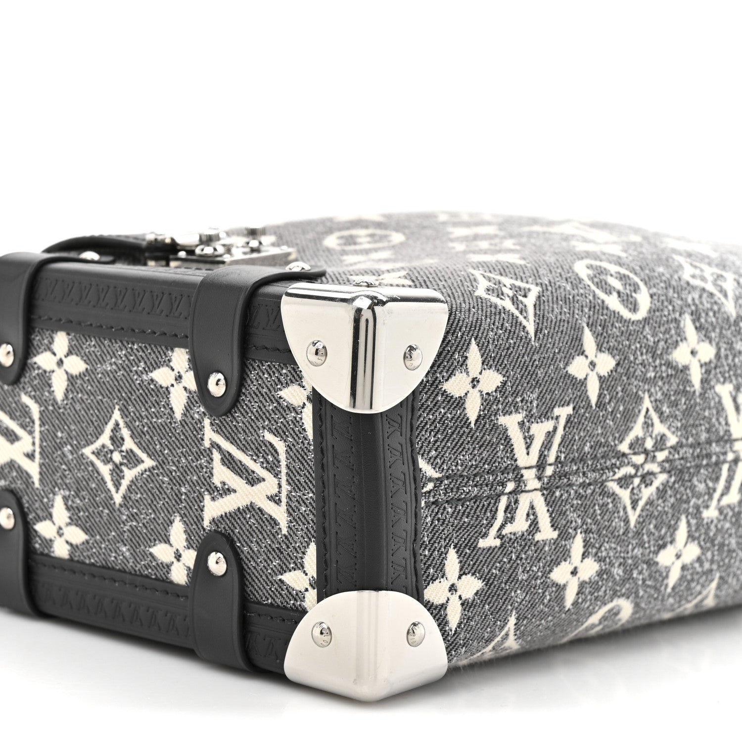 Monogram Jacquard Denim Side Trunk Grey