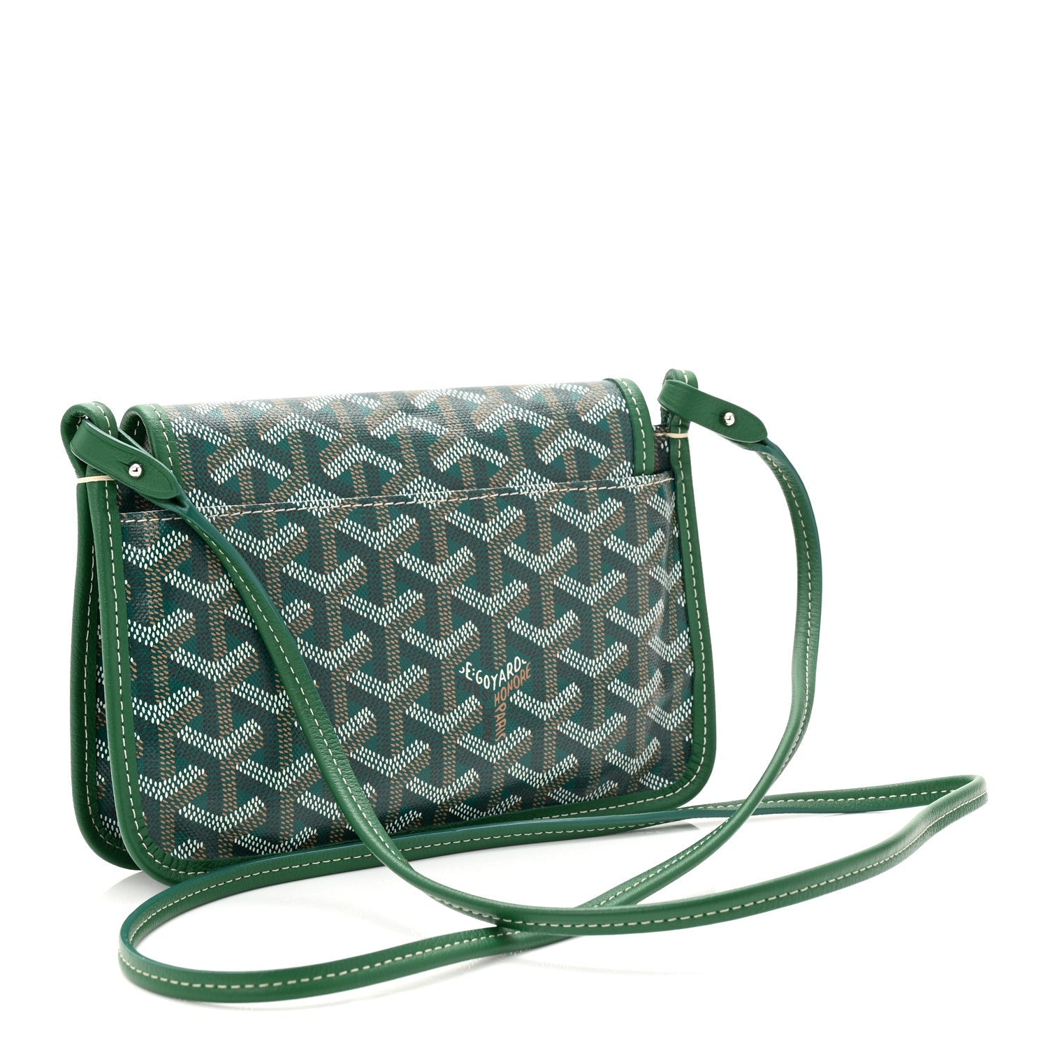 Goyardine Plumet Wallet Clutch Green