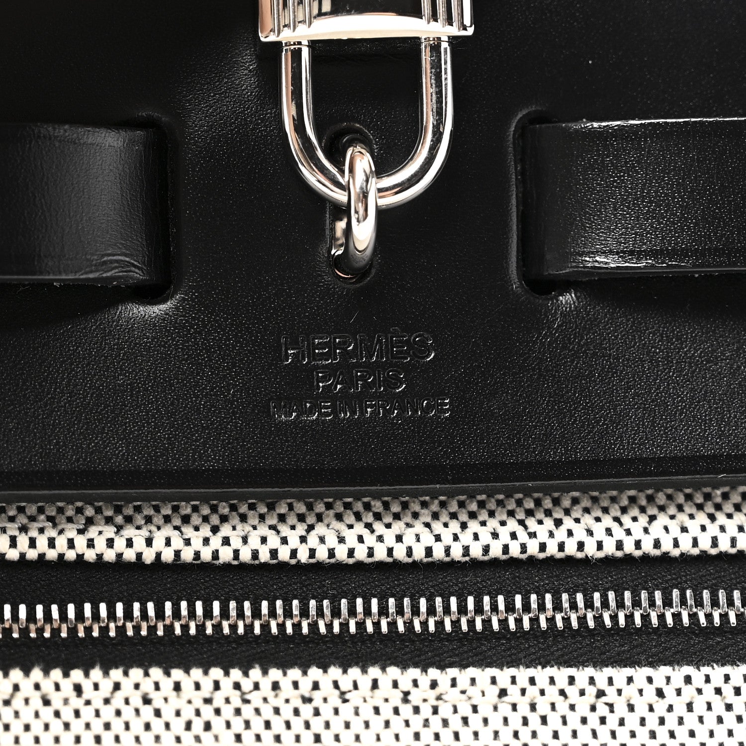 Toile H Berline Vache Hunter Herbag Zip PM 31 Black Ecru