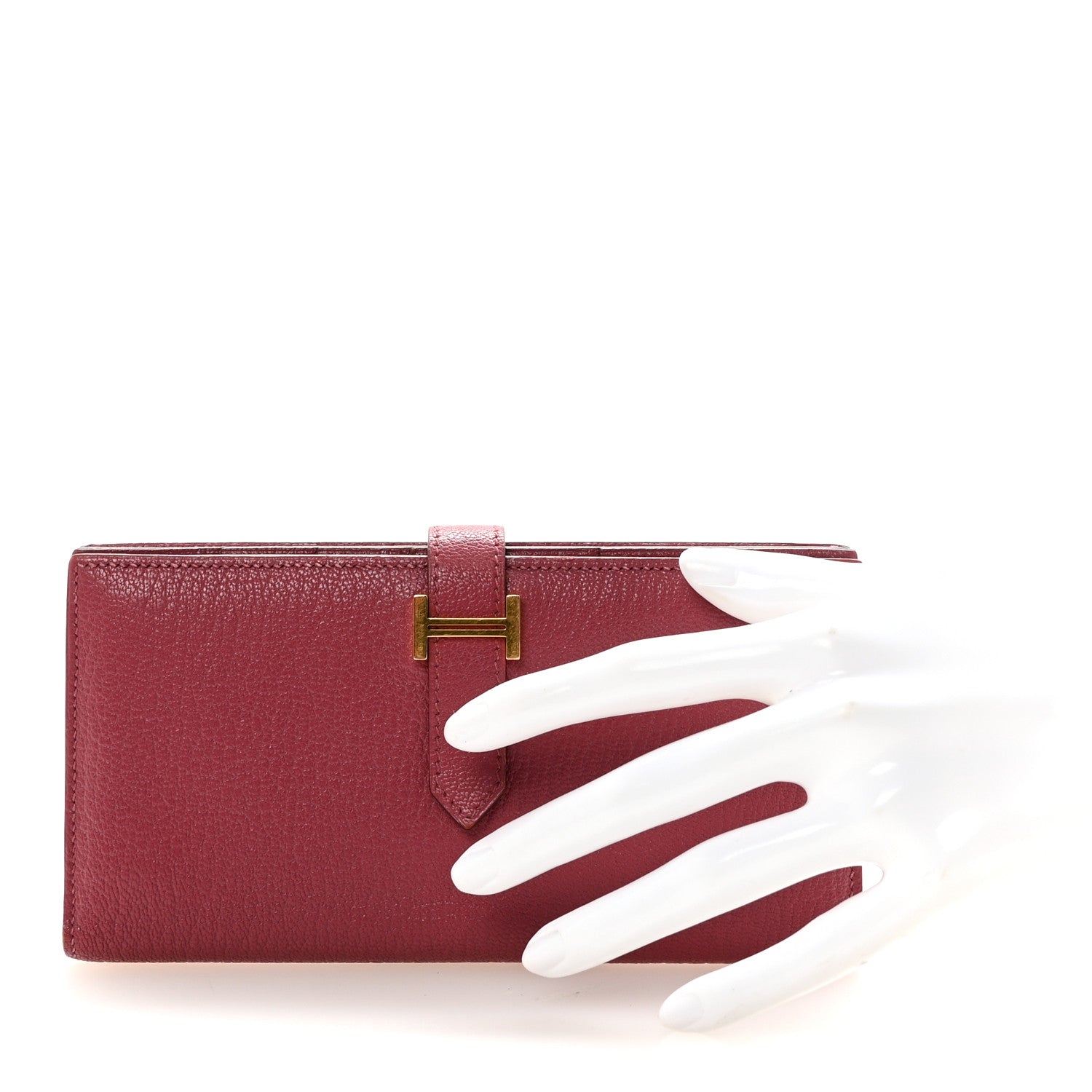 Chèvre Mysore Bearn Gusset Wallet Bois de Rose