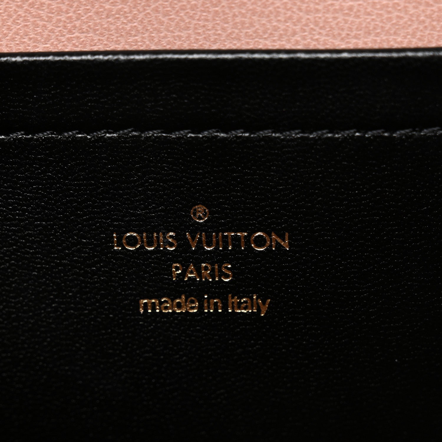 Lambskin Embossed Monogram Pochette Coussin Black