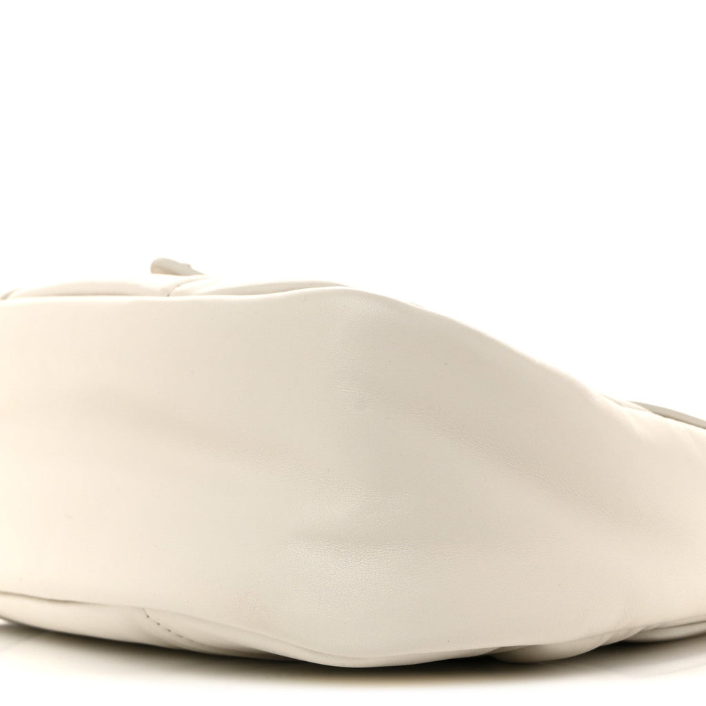 Nappa Soft Padded Re-Edition 2002 Moon Bag White