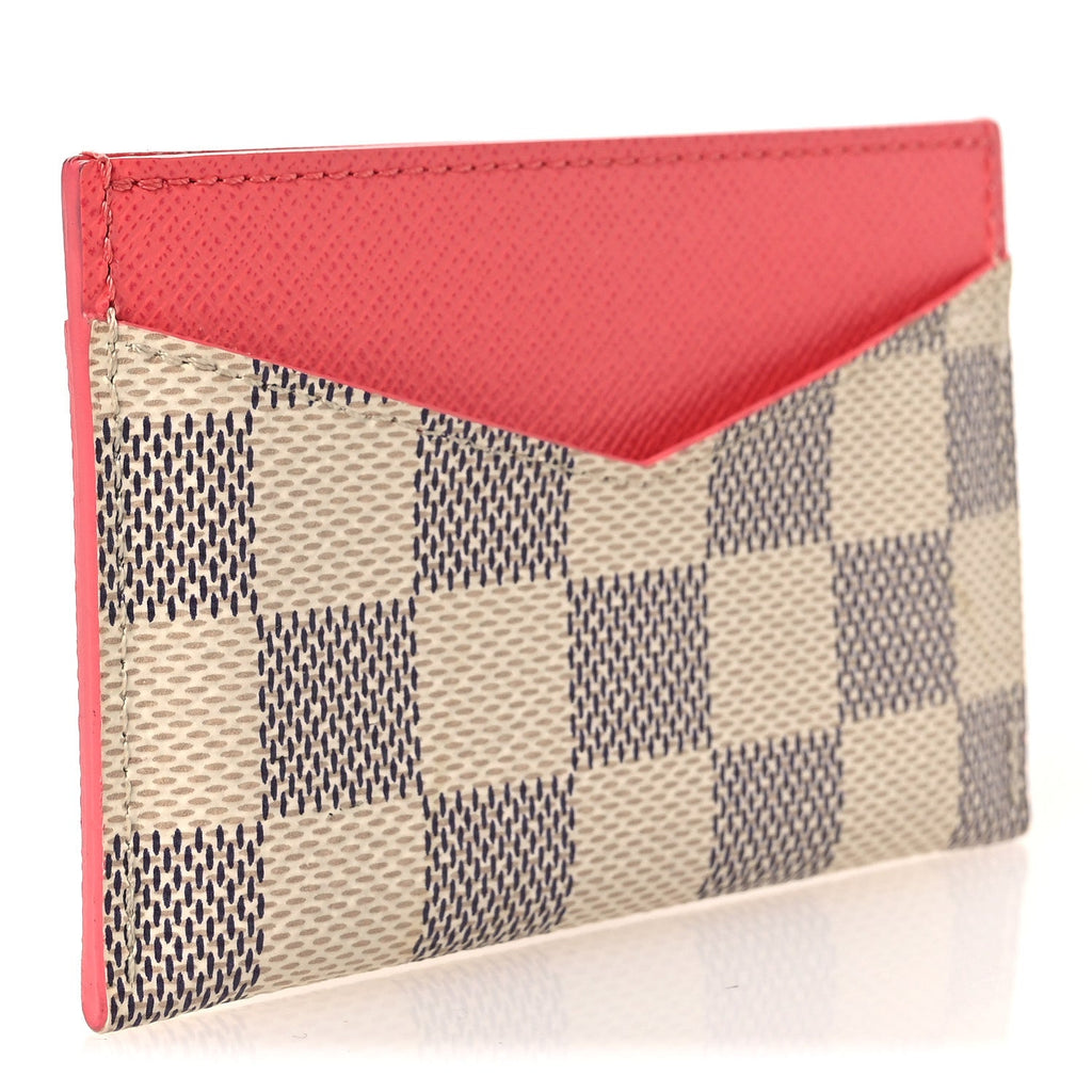 Damier Azur Daily  Holder Rose Papaye