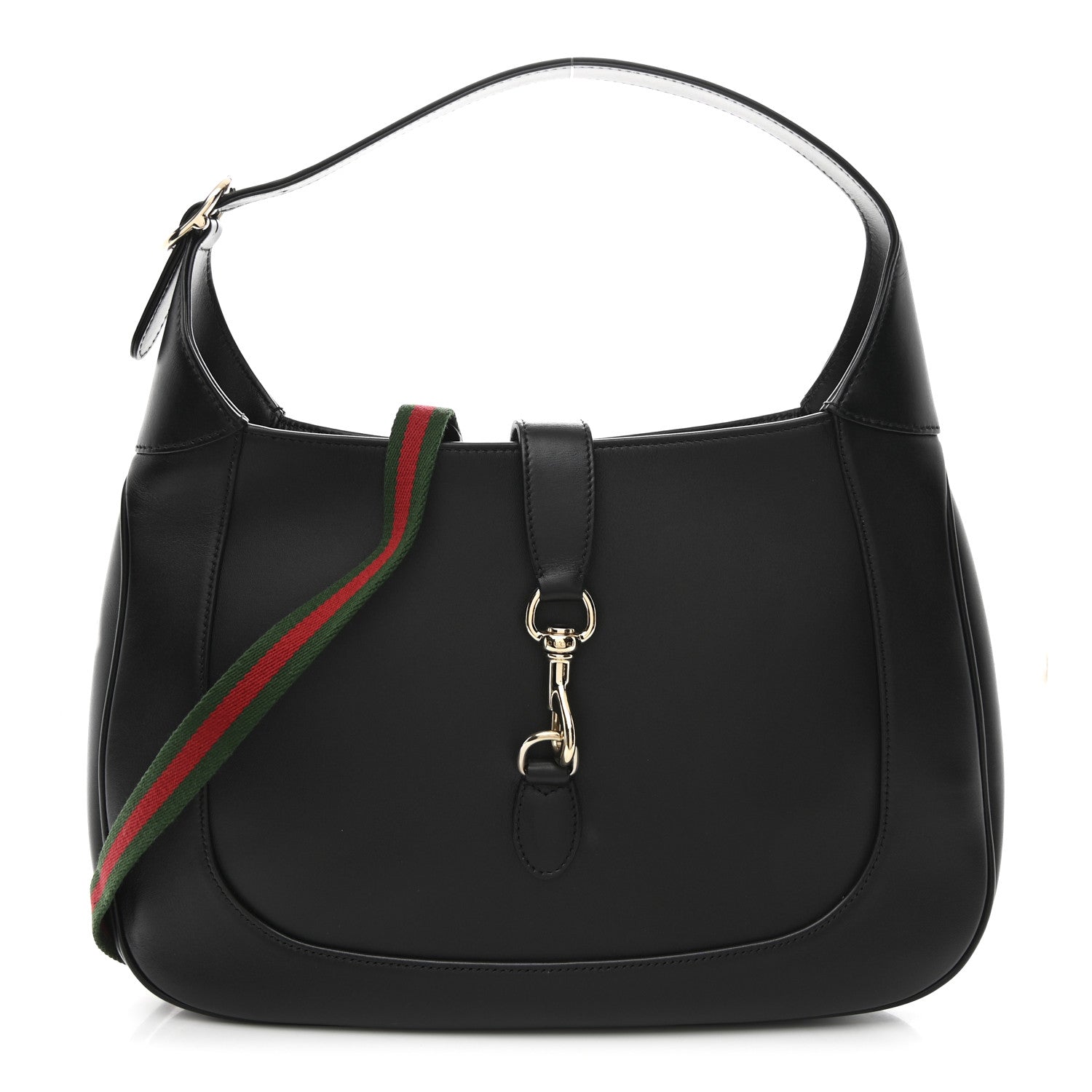 Boarded Dyana Lux Calfskin Medium Jackie 1961 Hobo Black