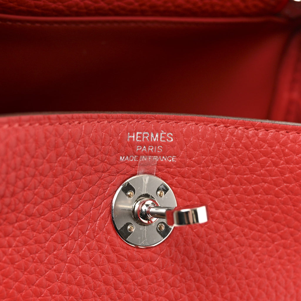 Taurillon Clemence Mini Lindy 20 Rouge Radieux