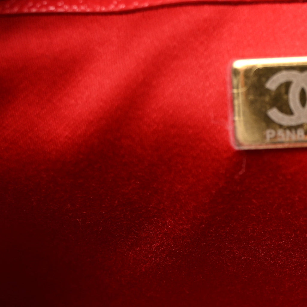 Caviar Quilted Small Chanel 25 Handbag Dark Red