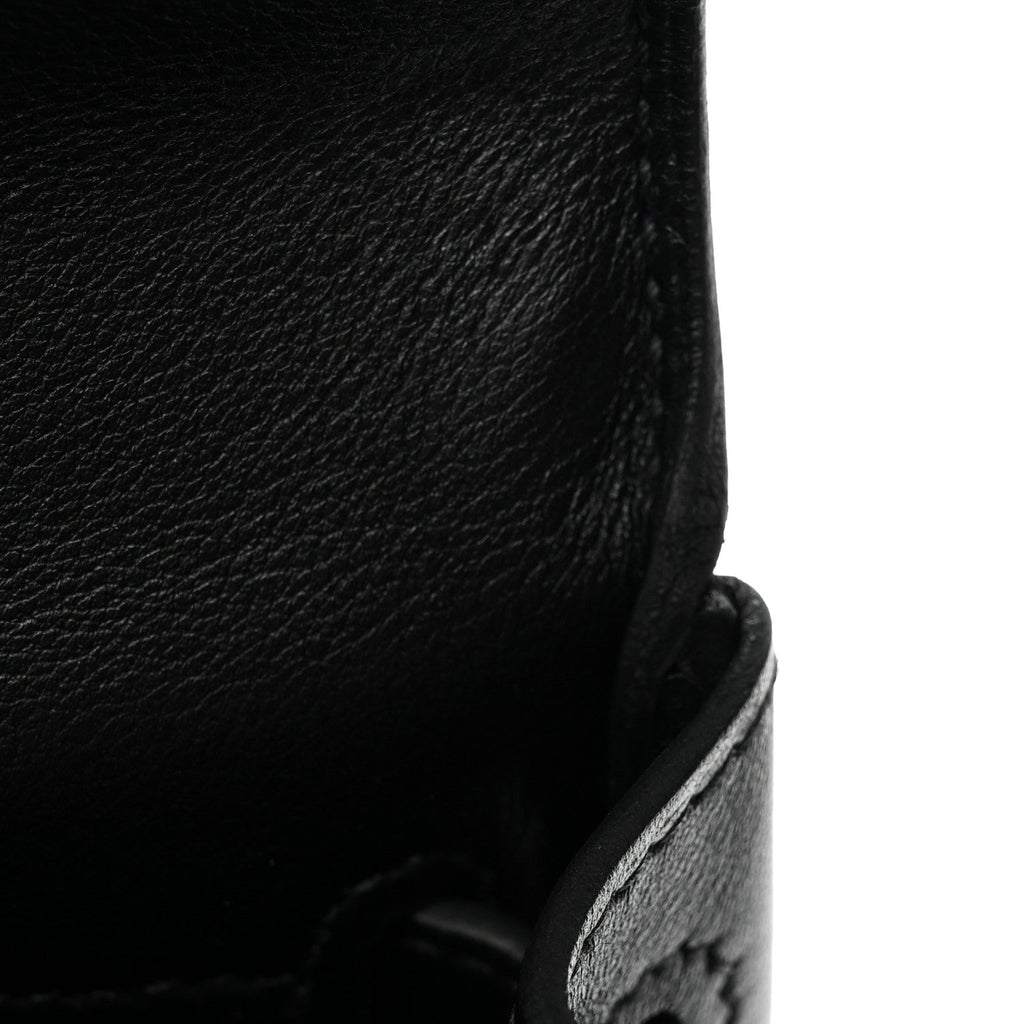 Cheri Calfskin Kelly Retourne 25 Black