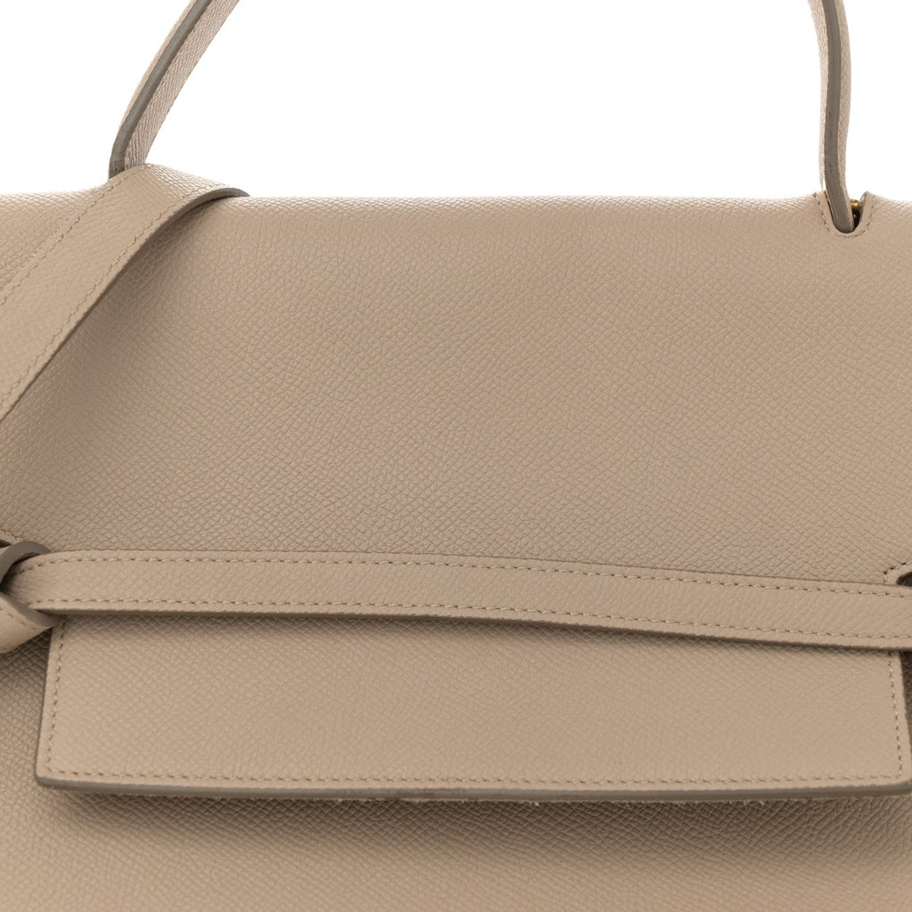 Grained Calfskin Mini Belt Bag Light Taupe