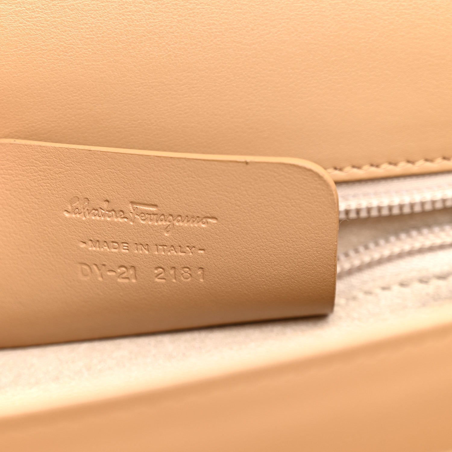 Brushed Off Calfskin Iconic Large Top Handle Bag Camel