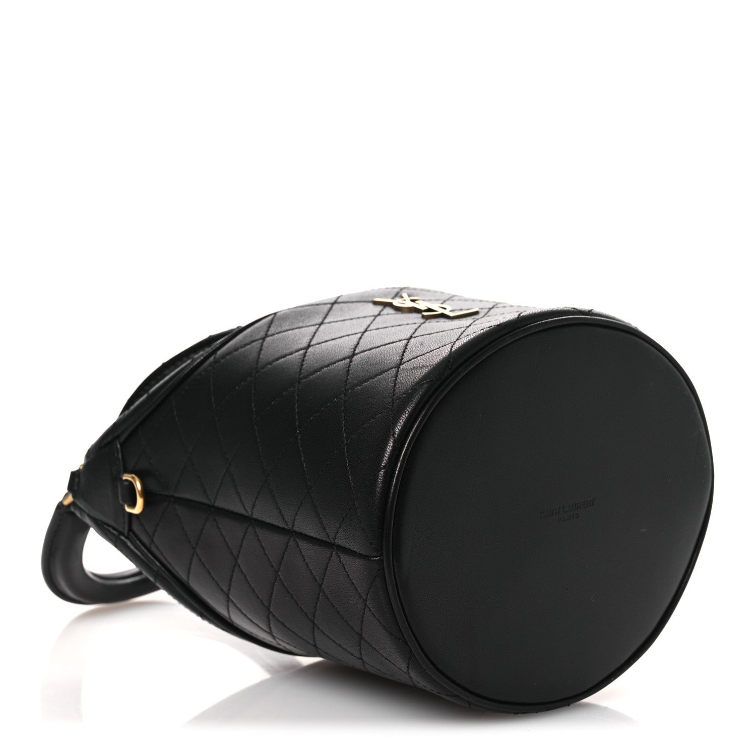 Lambskin Gabby Mini Bucket Bag Black