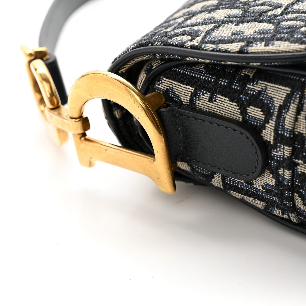 Oblique Saddle Bag Blue