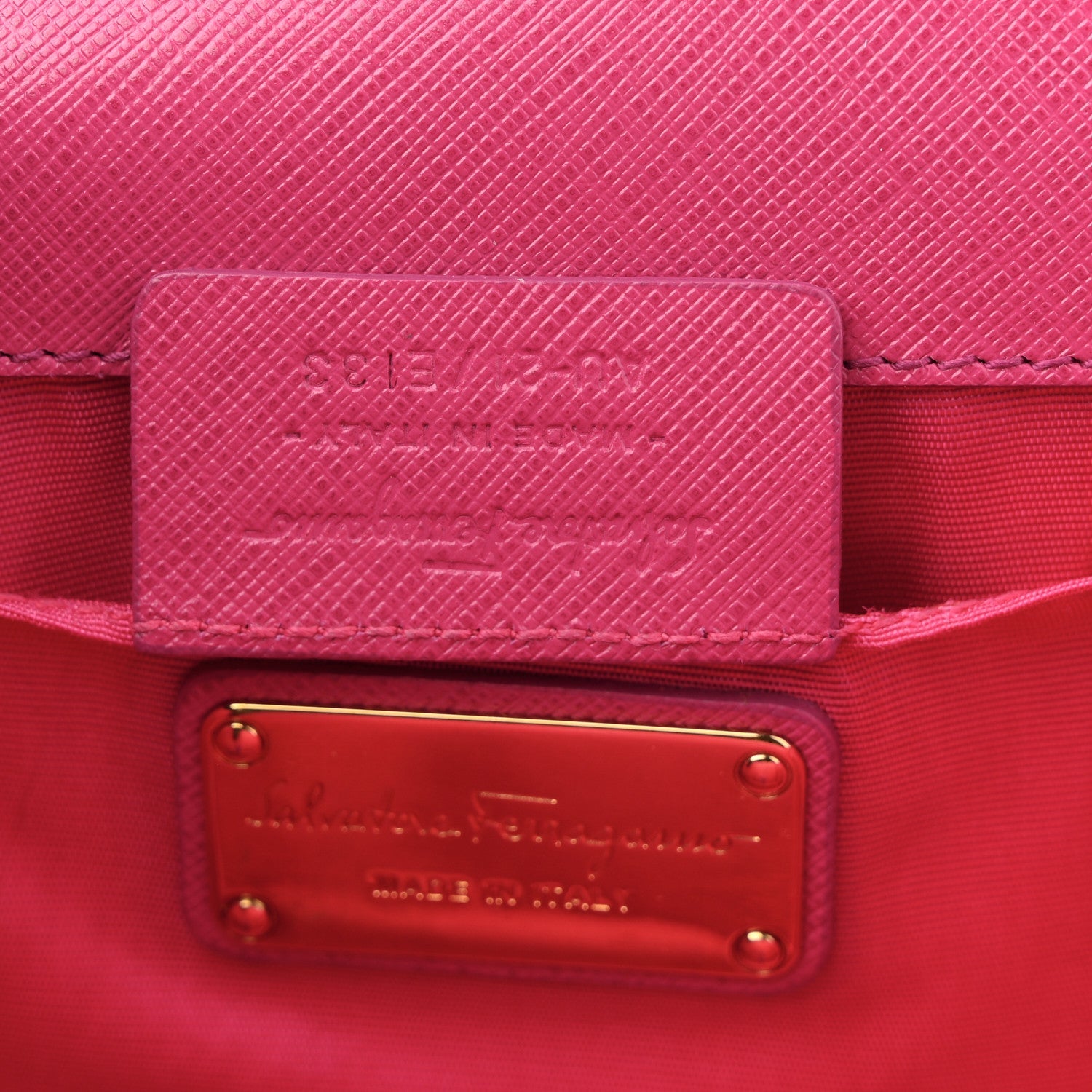 Hammered Calfskin Mini Vara Bow Crossbody Bag Agata Rosa