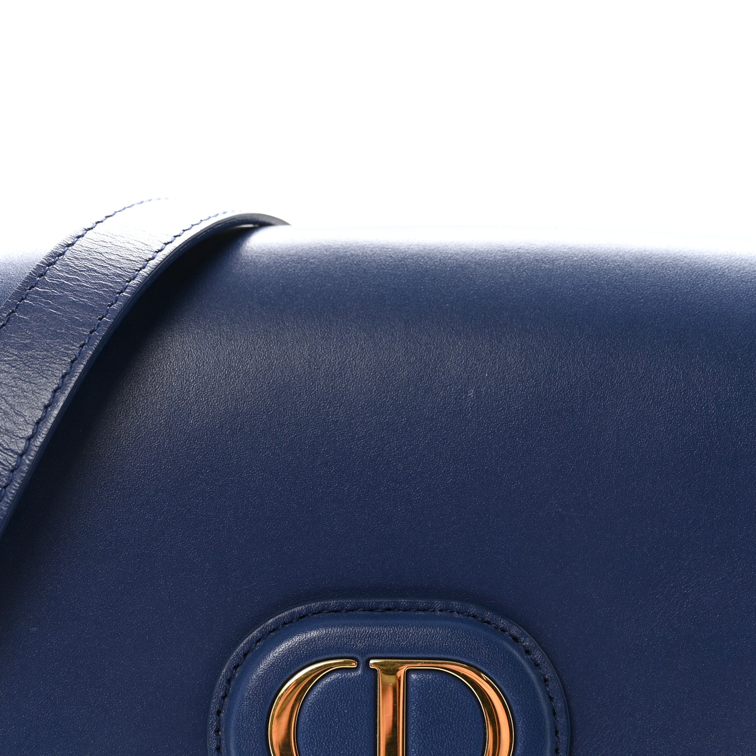 Box Calfskin Medium Bobby Flap Blue