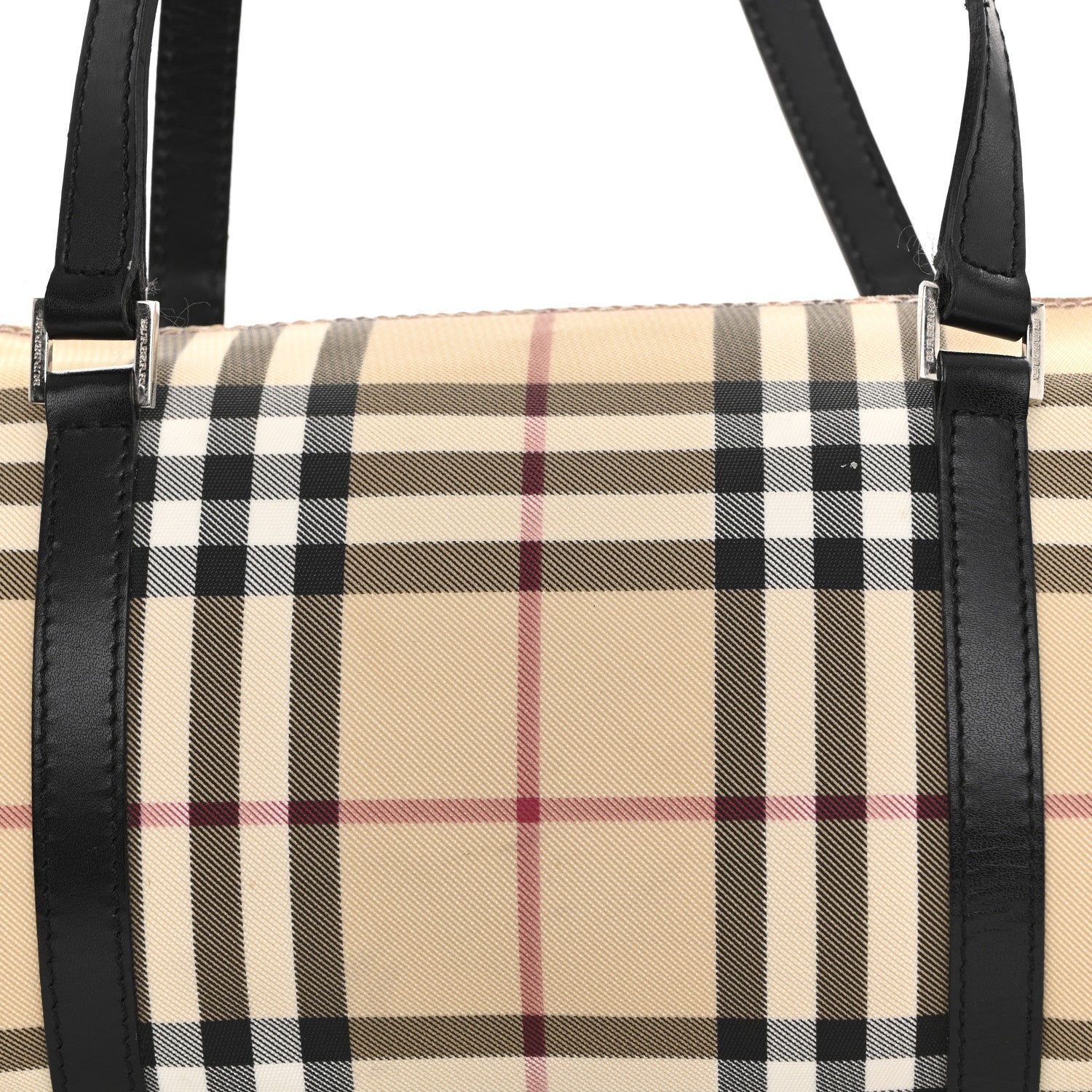 Nova Check Barrel Bag Black