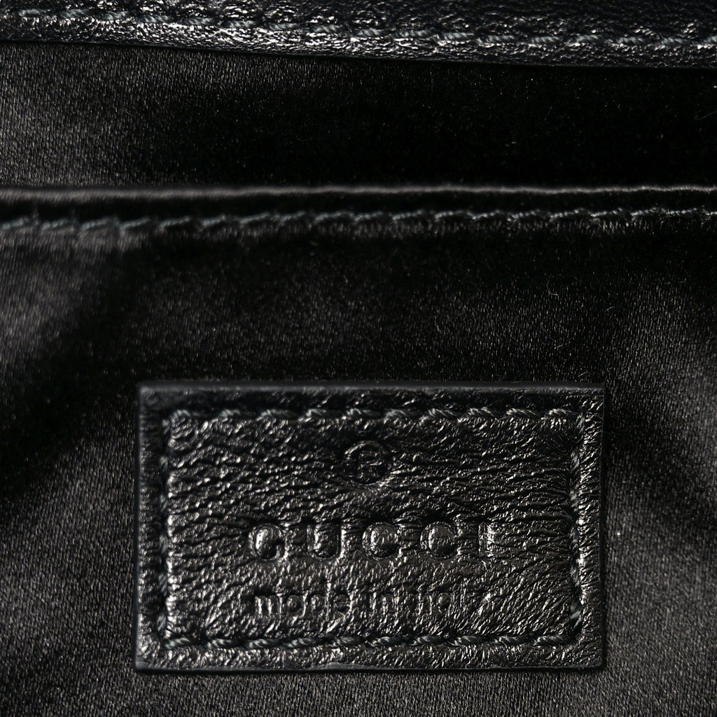 Nappa Vertical Matelasse Medium Maxi Horsebit Chain Shoulder Bag Black
