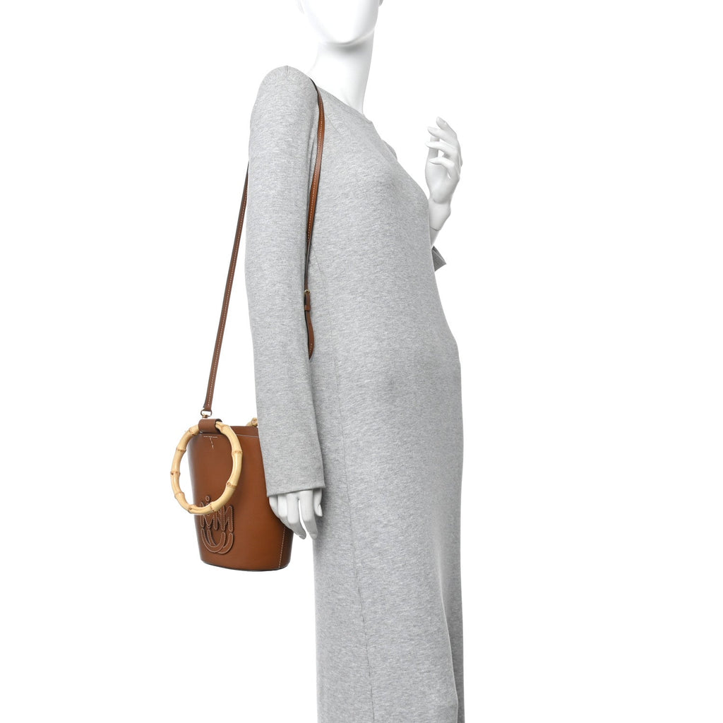 Nappa City Sport Bucket Bag Cognac