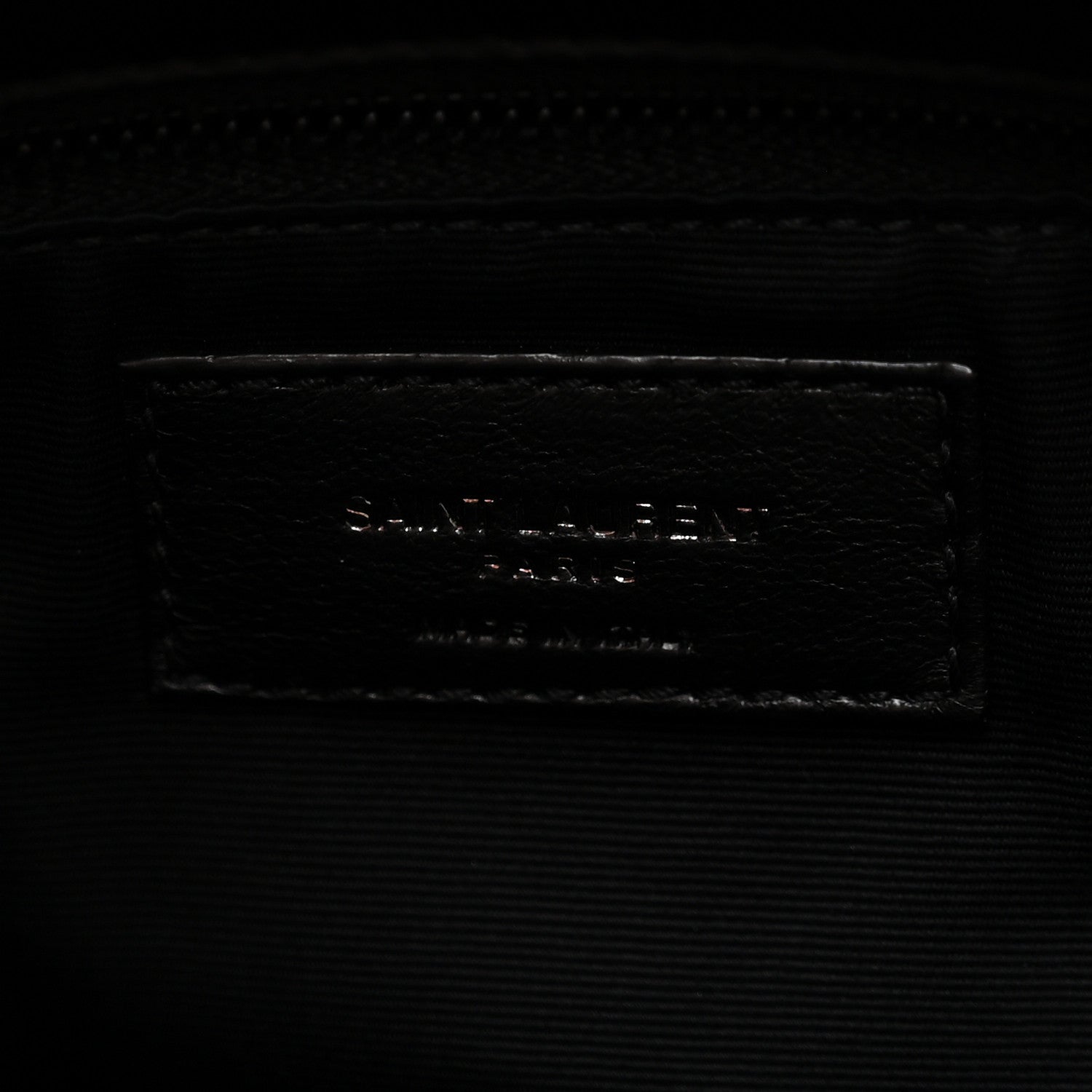 Lambskin Quilted Monogram Monochrome Medium Loulou Puffer Chain Satchel Black