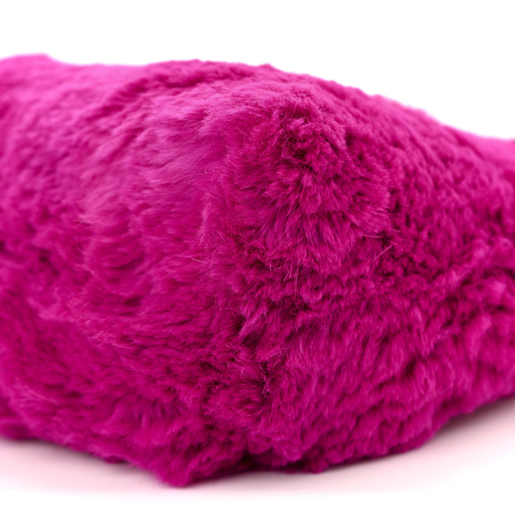 Rabbit Fur Shoulder Bag Fuchsia