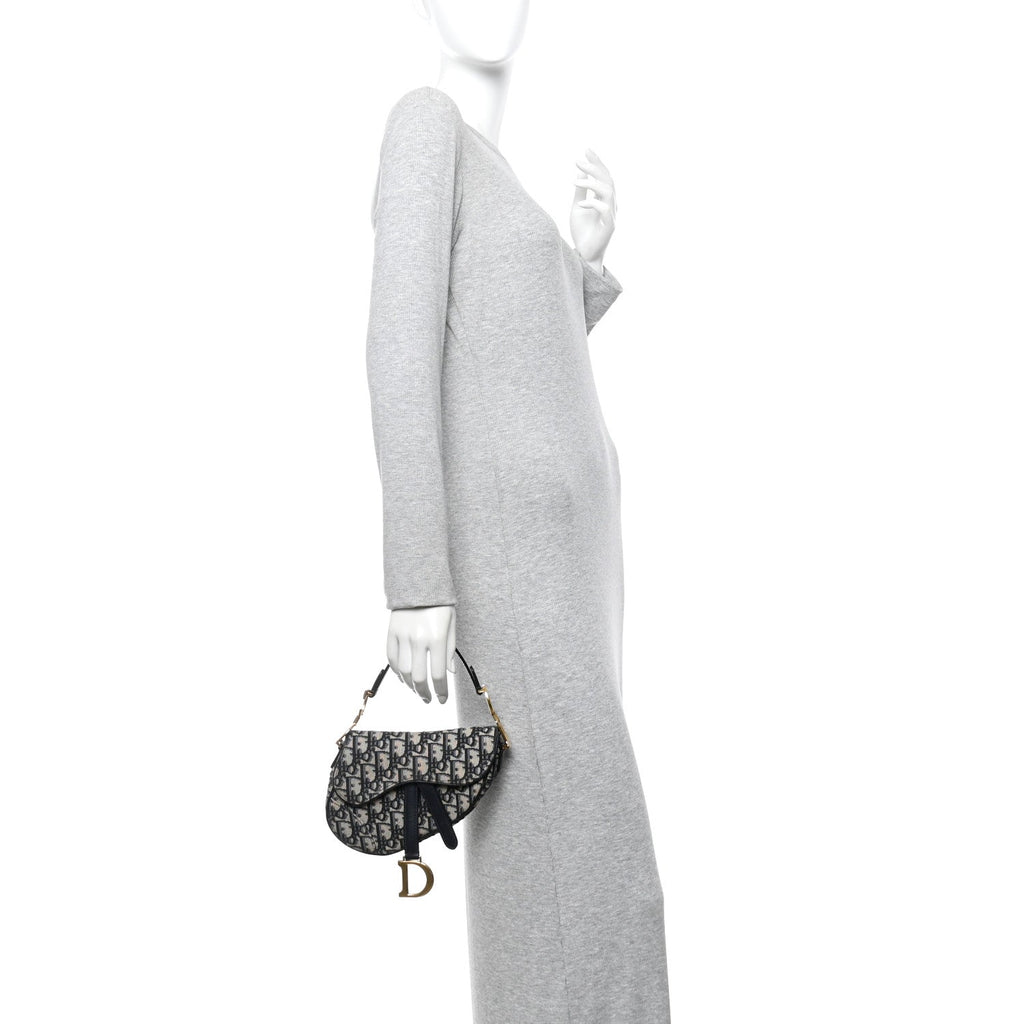 Oblique Mini Saddle Bag Blue