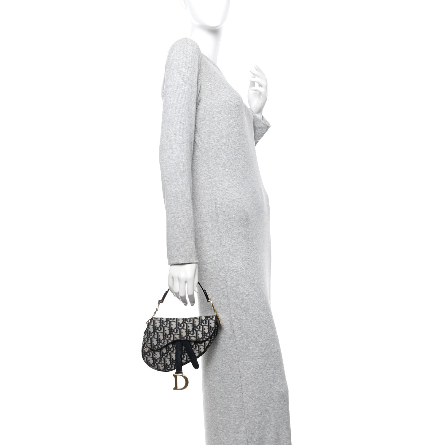 Oblique Mini Saddle Bag Blue