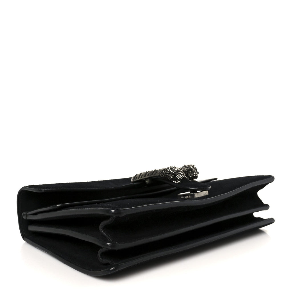 Suede Small Dionysus Shoulder Bag Black