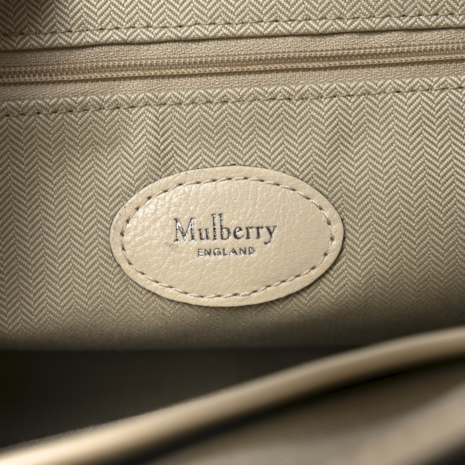 High Shine Calfskin Medium Alexa Eggshell