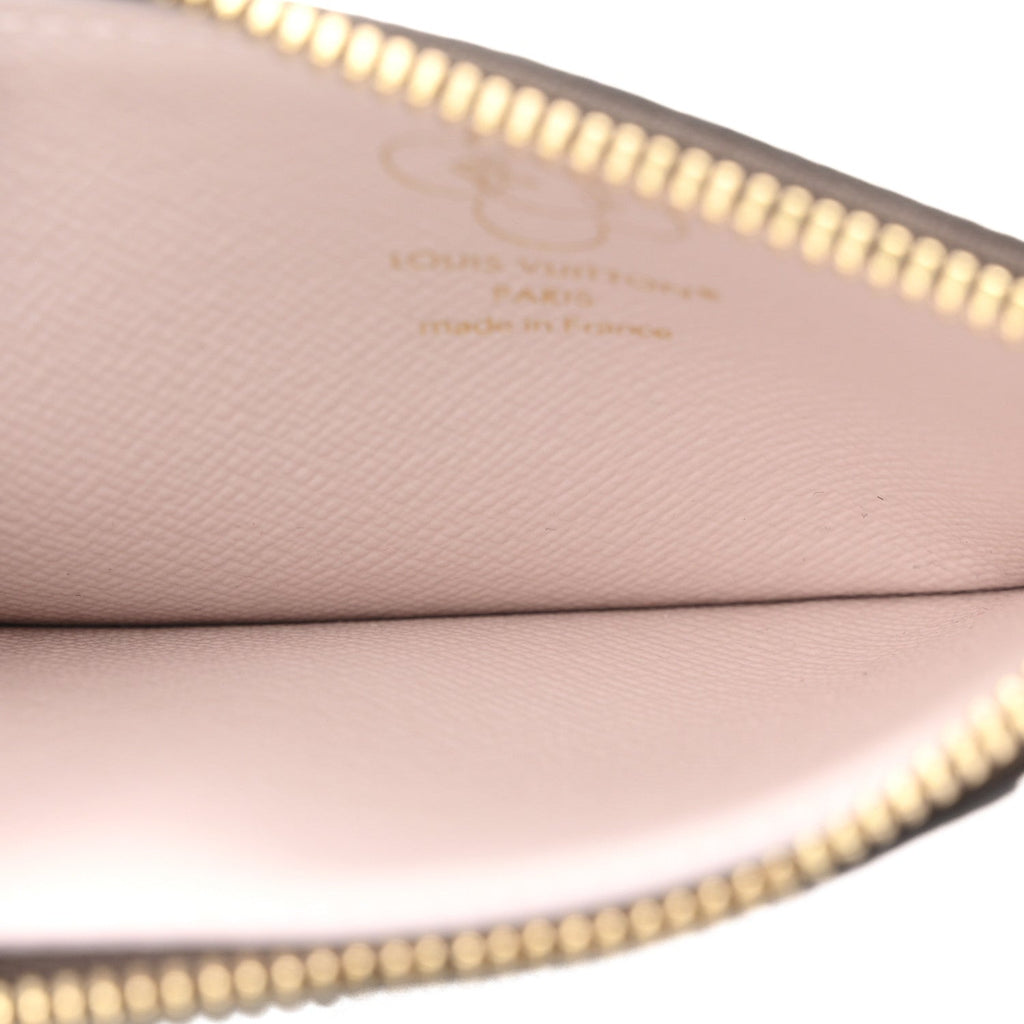 Monogram Vivenne Winter Holiday Zipped Romy  Holder Snowy Pearl