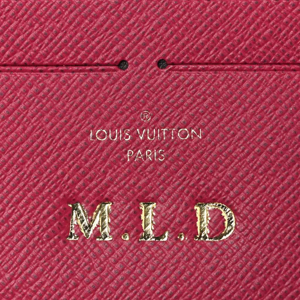 Monogram Pochette Felicie Chain Wallet Fuchsia