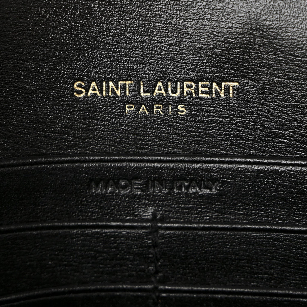 Smooth Calfskin Monogram Sulpice Chain Wallet Black